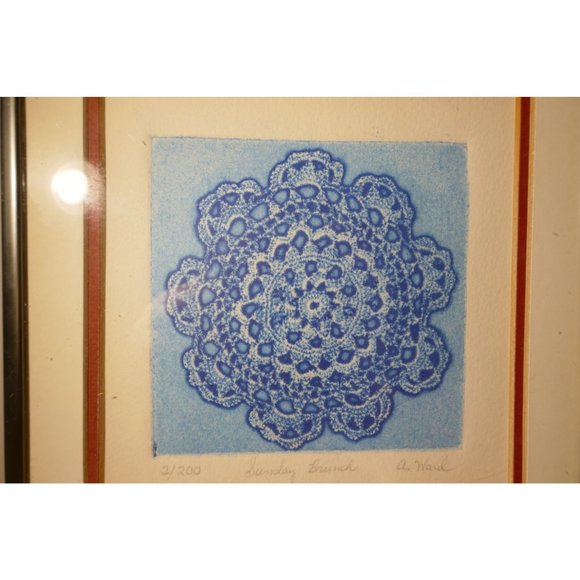 Art - Ann Ward Signed Limited Edition Engraving of Sunday Brunch 2 of 200 - Picture 6 of 14